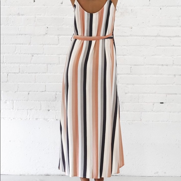 Saltwater Luxe striped wrap dress - Picture 2 of 2